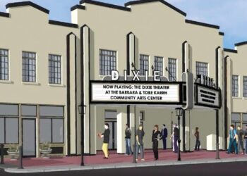 Dixie Theater restoration, artist rendition