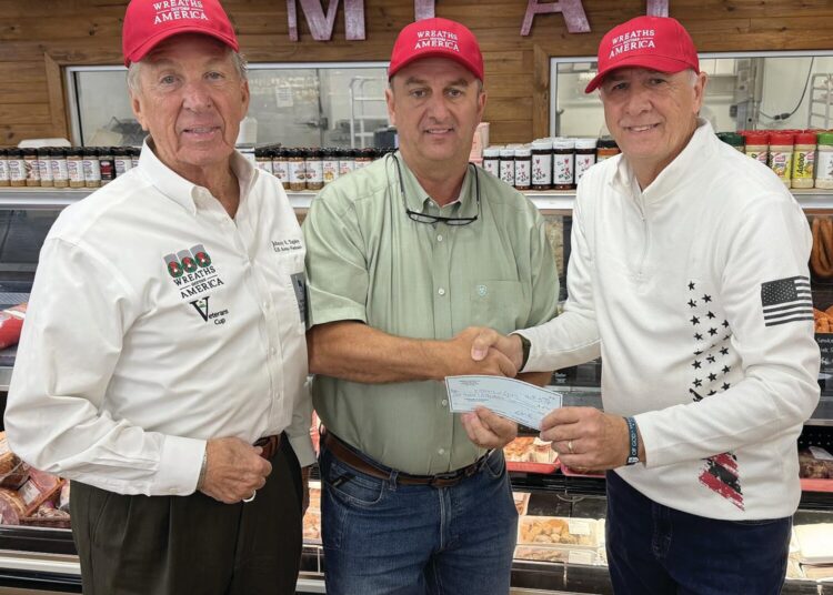 Brown donates to Wreaths Across America