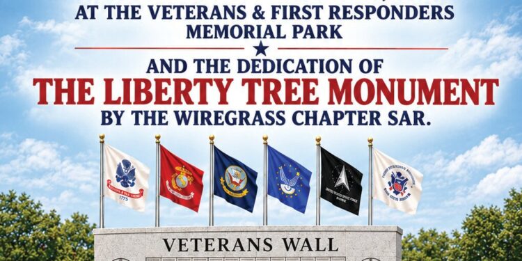 New Veterans Wall and Liberty Tree Monument to be dedicated